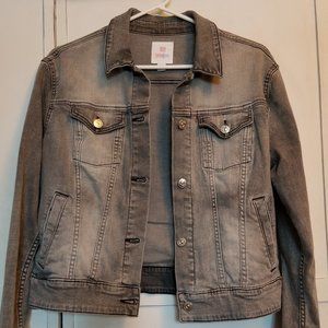 Grey Distressed Jean Jacket